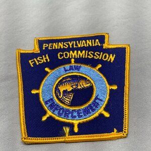 VITAGE PENNSYLVANIA FISH COMMISSION LAW ENFORCEMENT PATCH - NEW OLD STOCK